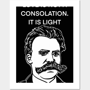 FRIEDRICH NIETZSCHE quote .8 - ink portrait Posters and Art